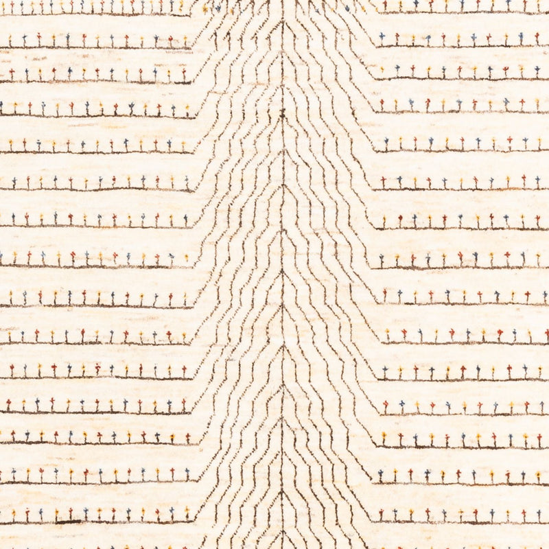 Alfombra Gabbeh - Loribaft Persa - 202 x 154 cm - natural