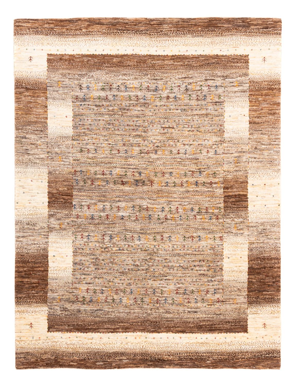 Alfombra Gabbeh - Loribaft Persa - 202 x 156 cm - natural