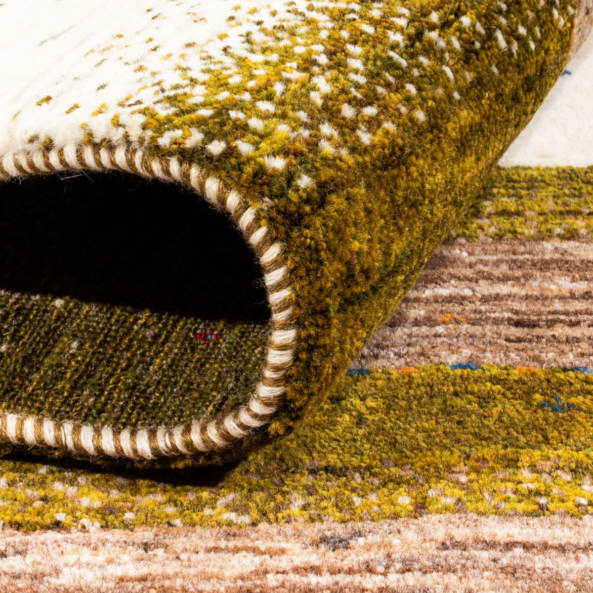 Alfombra Gabbeh - Loribaft Persa - 205 x 171 cm - natural