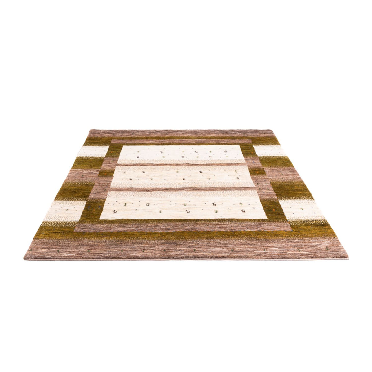 Alfombra Gabbeh - Loribaft Persa - 205 x 171 cm - natural