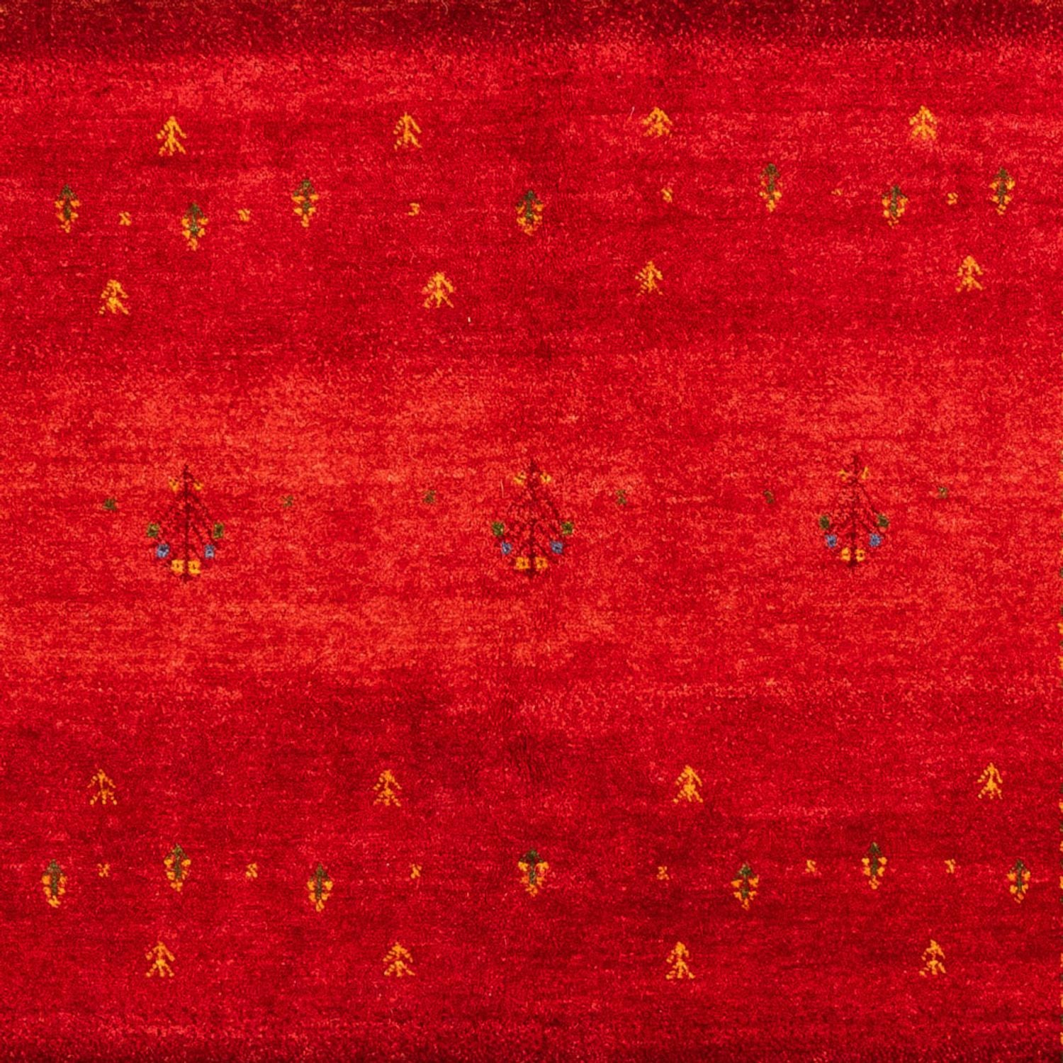 Alfombra Gabbeh - Loribaft Persa - 206 x 156 cm - rojo