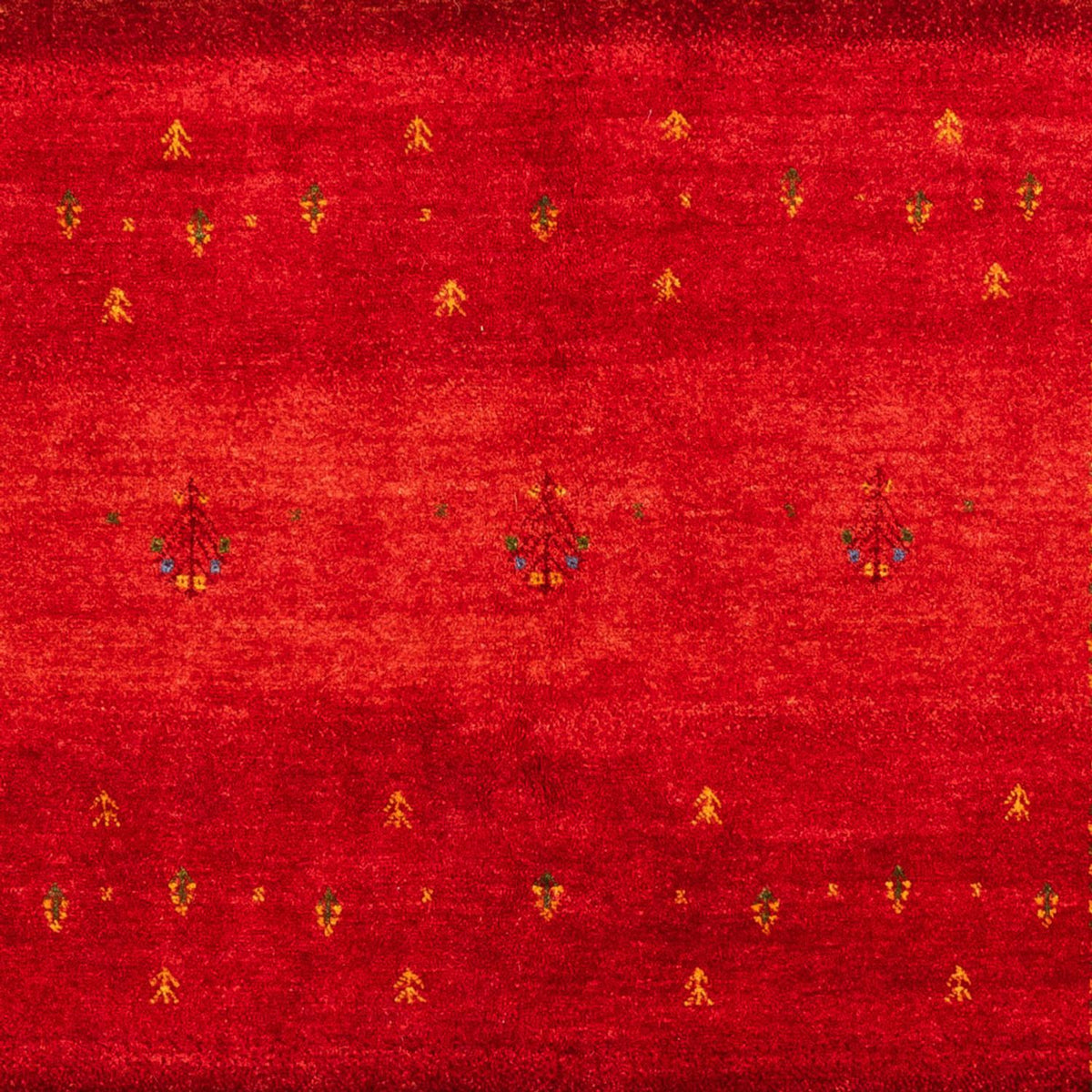 Alfombra Gabbeh - Loribaft Persa - 206 x 156 cm - rojo