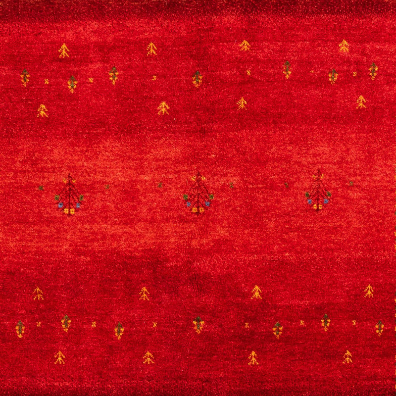 Alfombra Gabbeh - Loribaft Persa - 206 x 156 cm - rojo