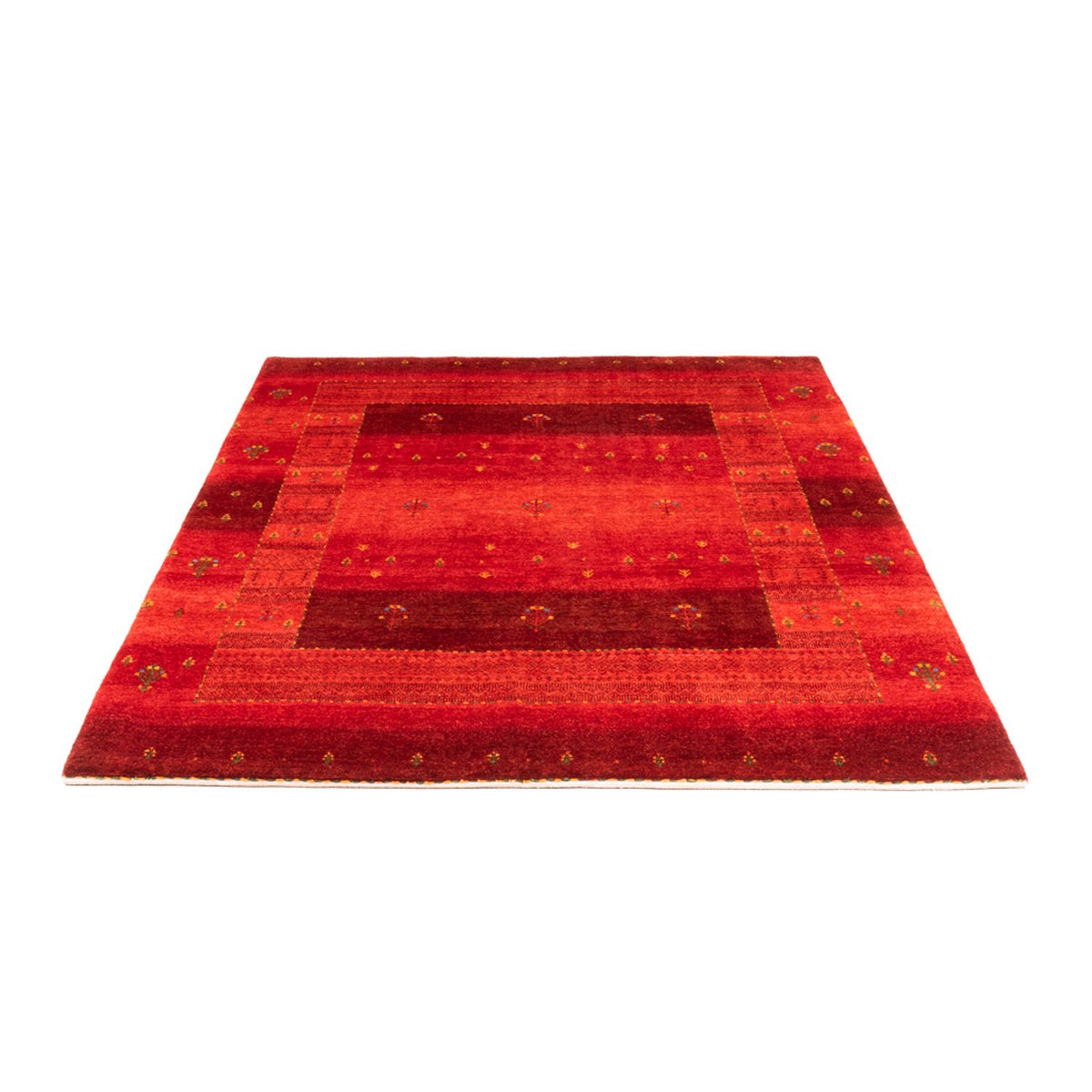 Alfombra Gabbeh - Loribaft Persa - 206 x 156 cm - rojo