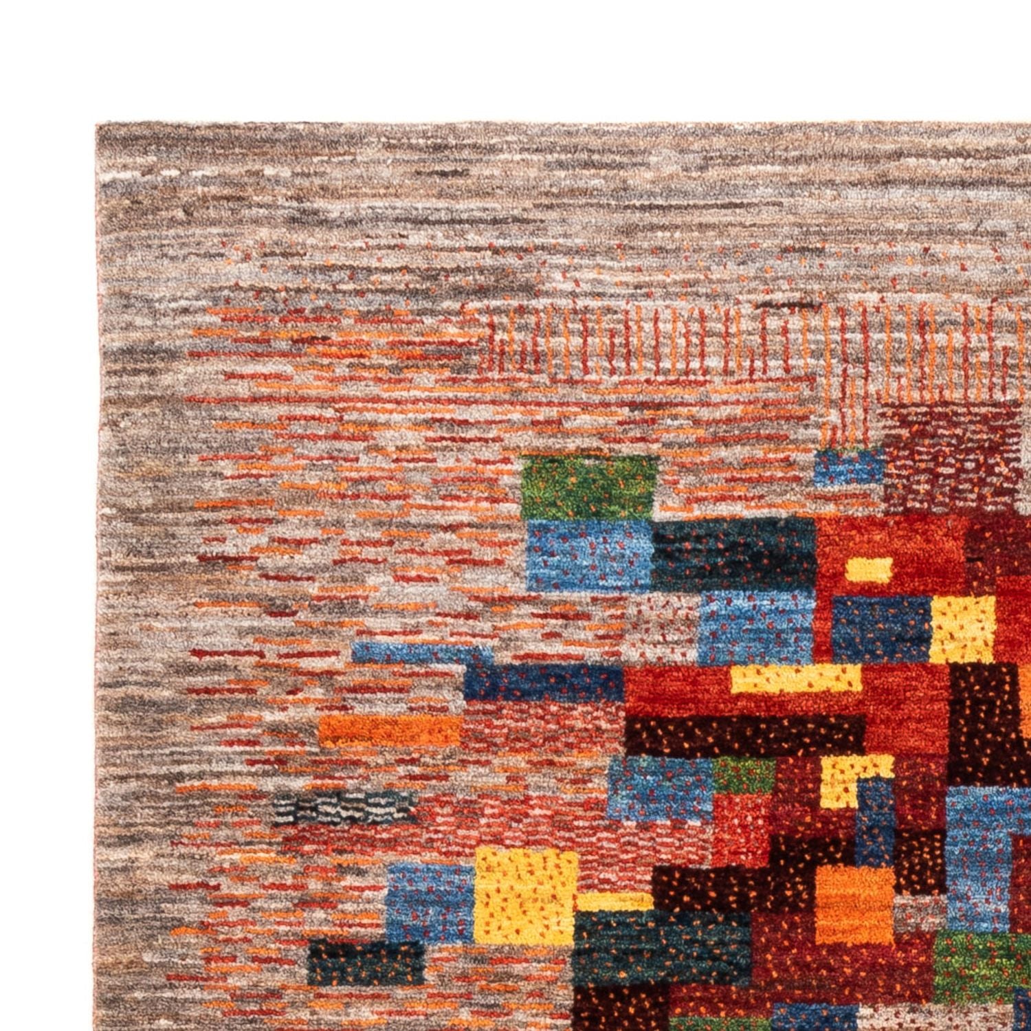Alfombra Gabbeh - Loribaft Persa - Real - 203 x 153 cm - multicolor