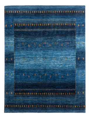 Alfombra Gabbeh - Loribaft Persa - 209 x 160 cm - azul