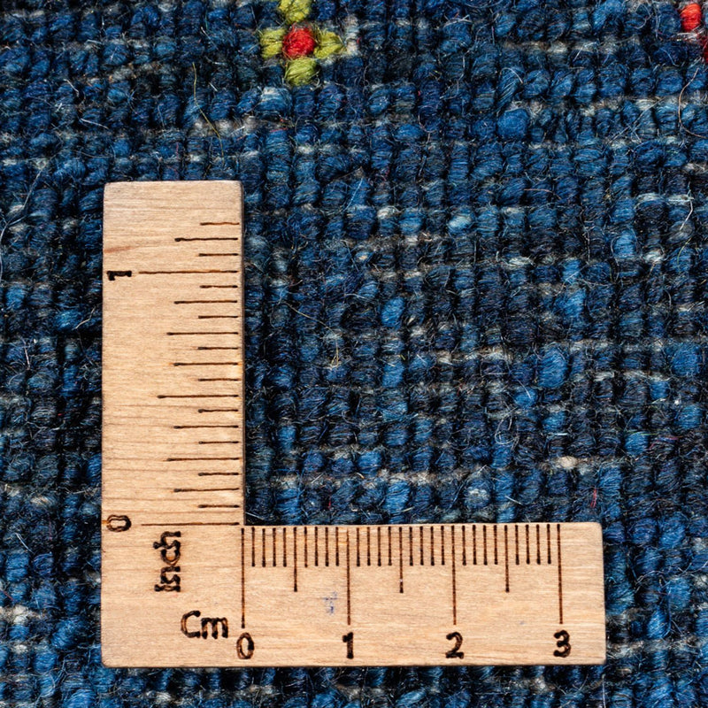 Alfombra Gabbeh - Loribaft Persa - 209 x 160 cm - azul