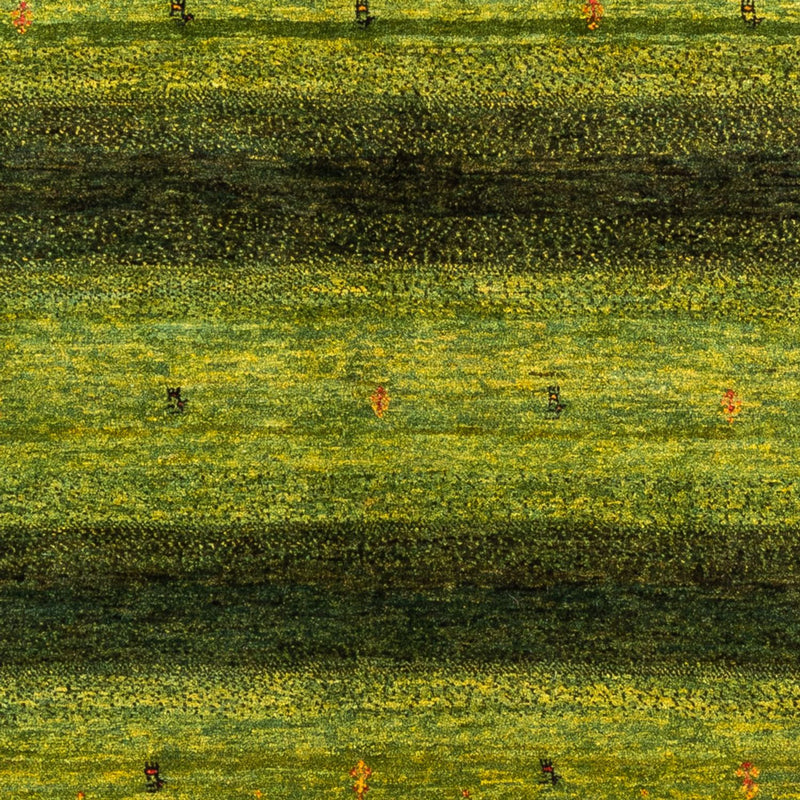 Alfombra Gabbeh - Loribaft Persa - 200 x 159 cm - verde