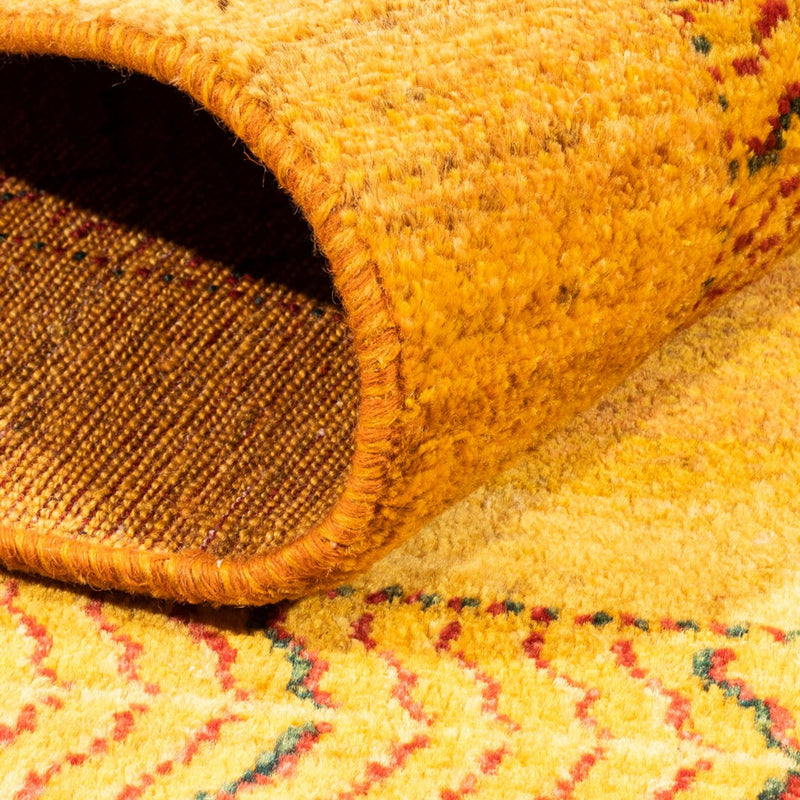 Alfombra Gabbeh - Loribaft Persa - Real - 198 x 152 cm - oro