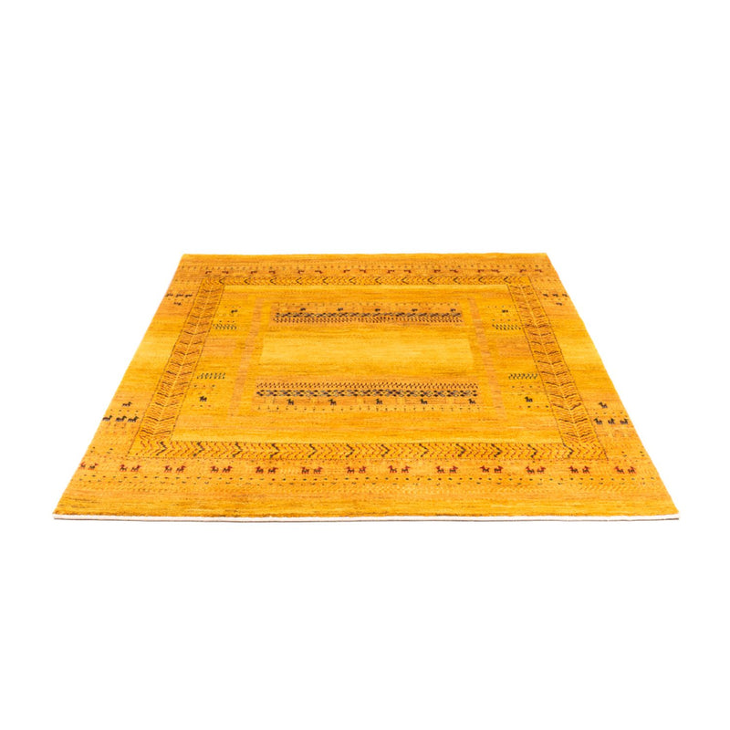 Alfombra Gabbeh - Loribaft Persa - Real - 198 x 152 cm - oro