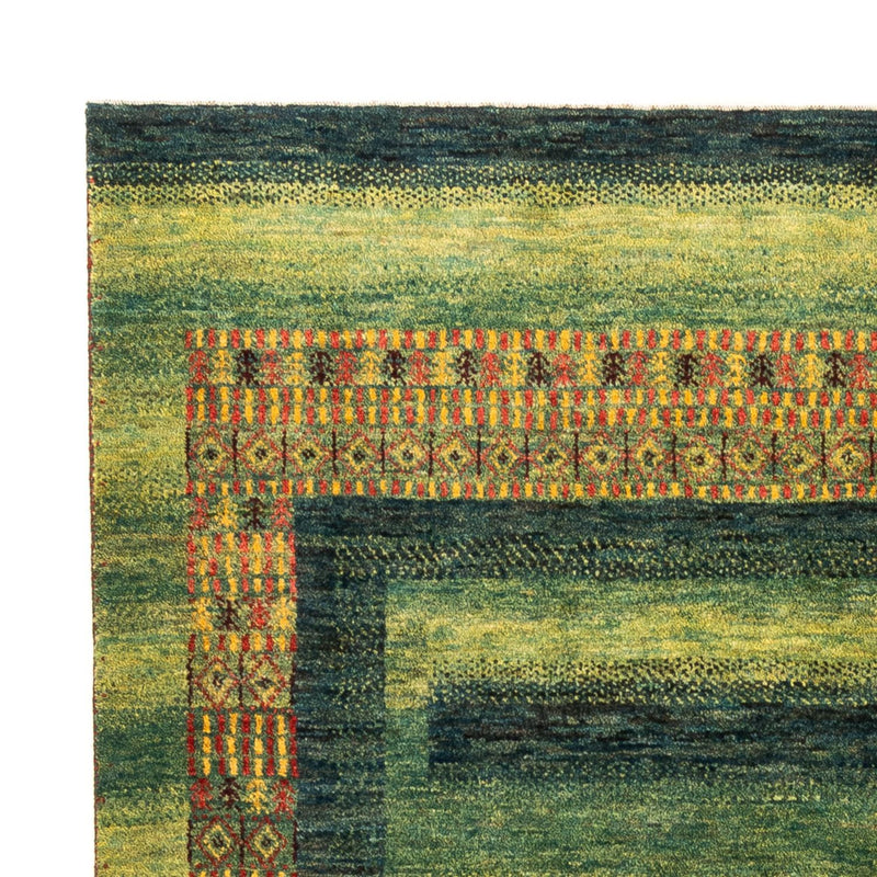 Alfombra Gabbeh - Loribaft Persa - Real - 208 x 163 cm - verde