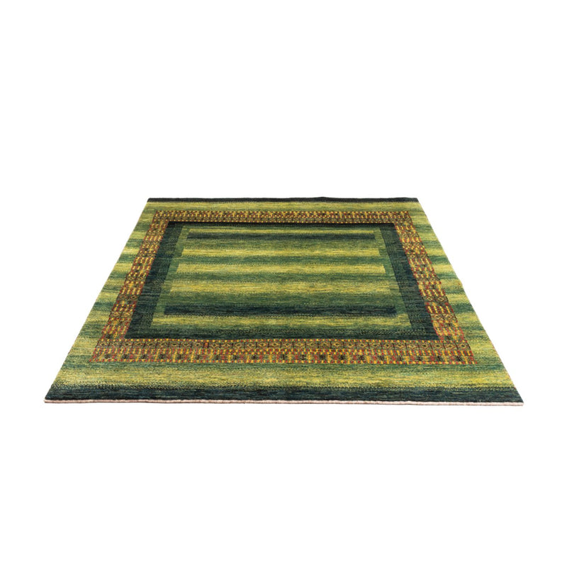 Alfombra Gabbeh - Loribaft Persa - Real - 208 x 163 cm - verde