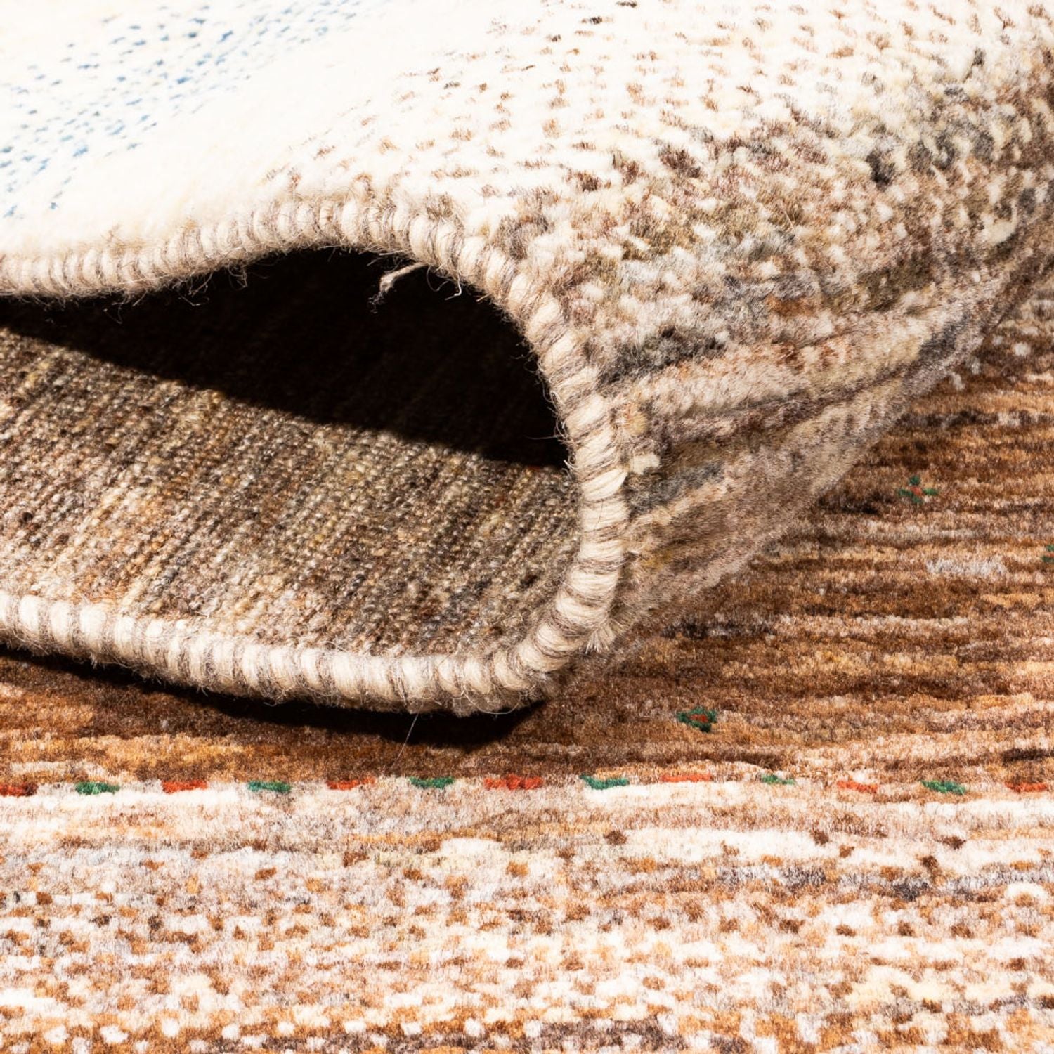 Alfombra Gabbeh - Loribaft Persa - 201 x 158 cm - natural