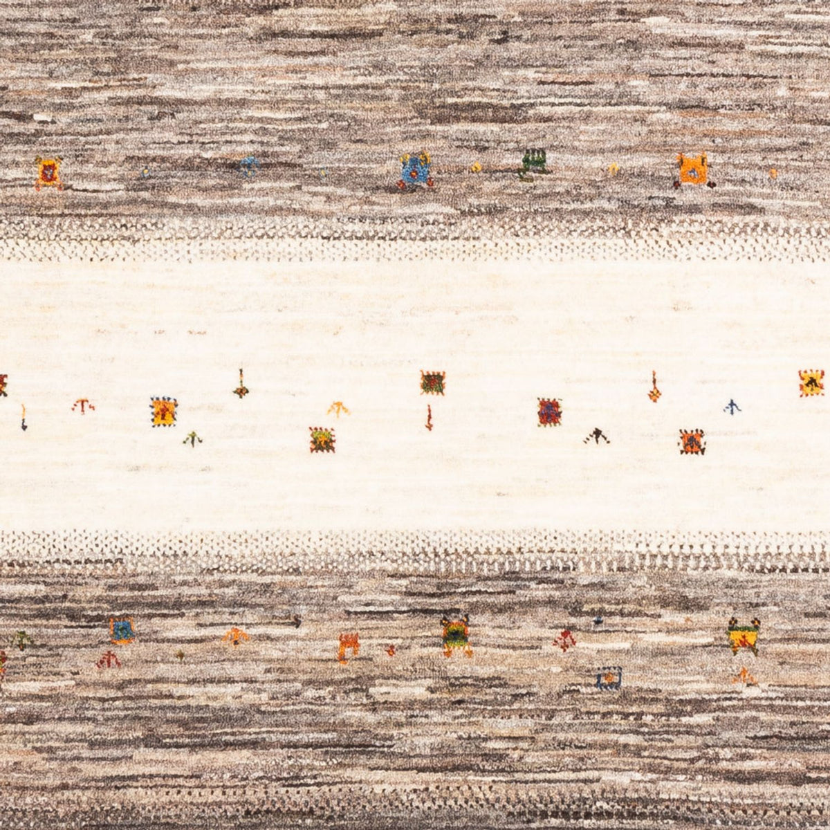 Alfombra Gabbeh - Loribaft Persa - Real - 215 x 159 cm - multicolor