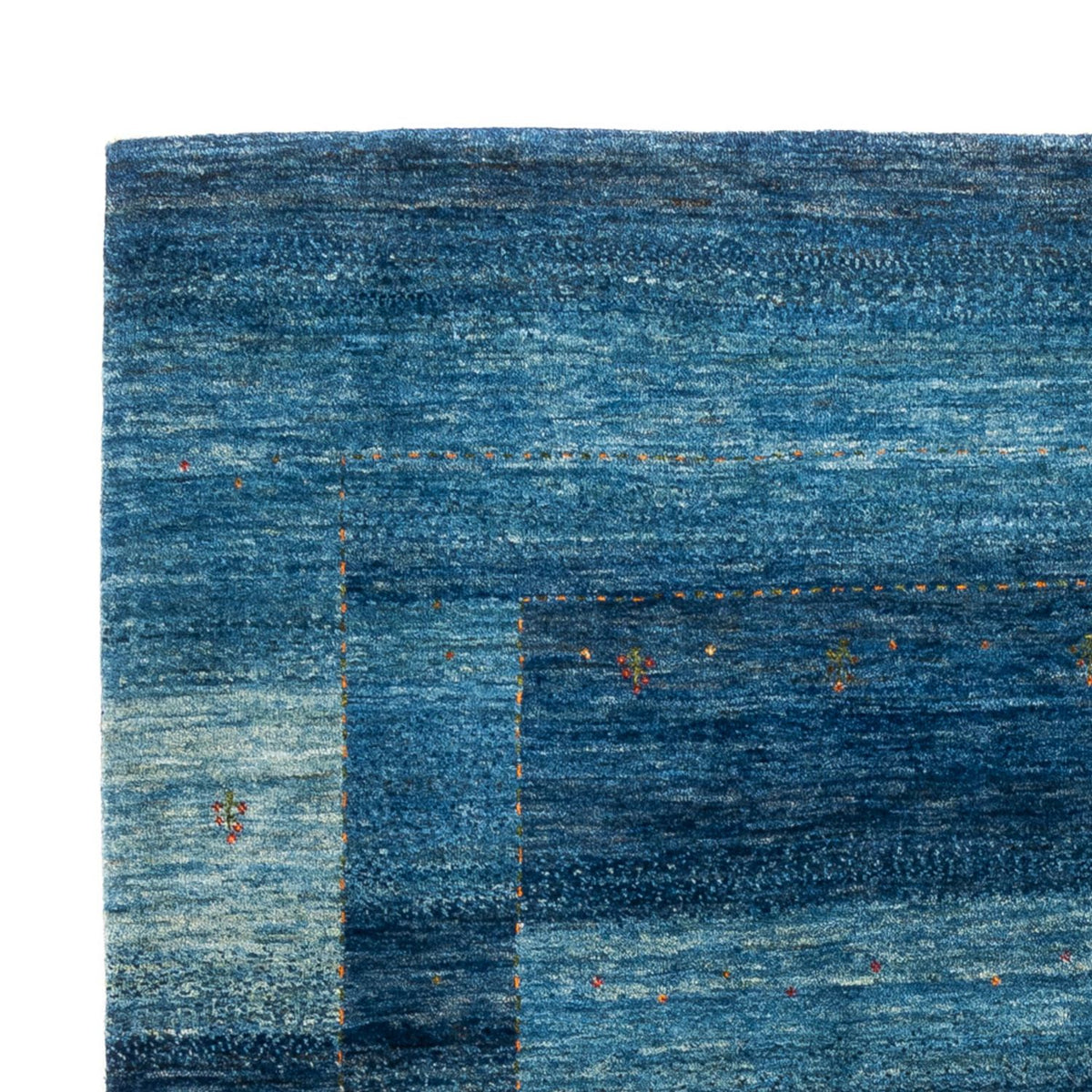 Alfombra Gabbeh - Loribaft Persa - 205 x 156 cm - azul
