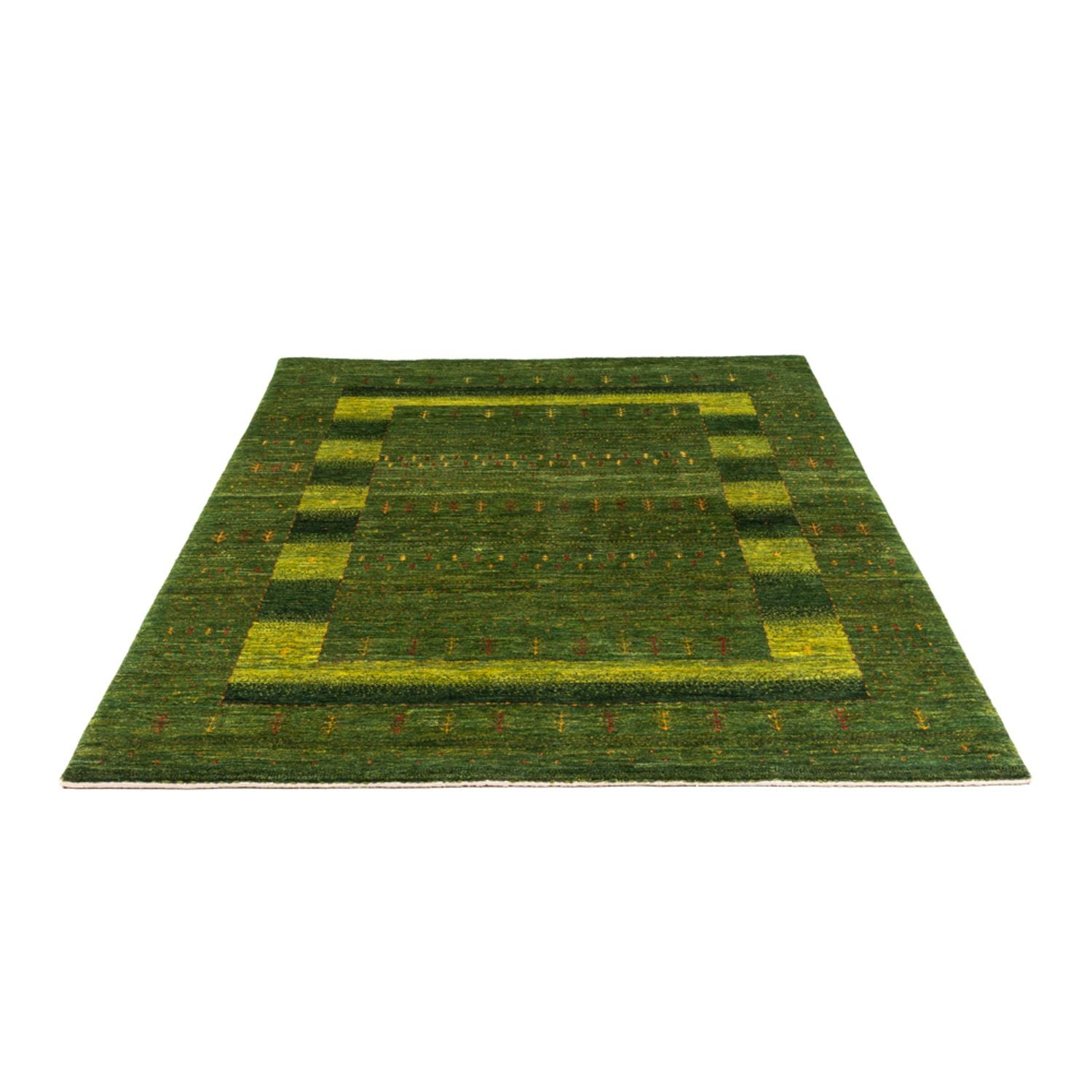 Alfombra Gabbeh - Loribaft Persa - 205 x 150 cm - verde