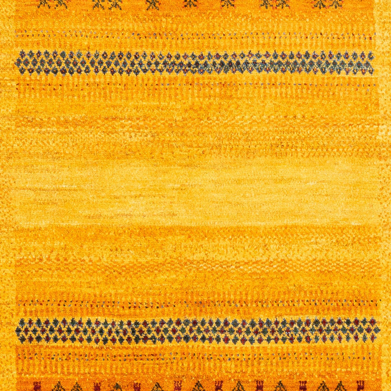 Alfombra Gabbeh - Loribaft Persa - Real - 205 x 144 cm - oro
