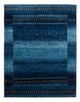 Alfombra Gabbeh - Loribaft Persa - 207 x 157 cm - azul