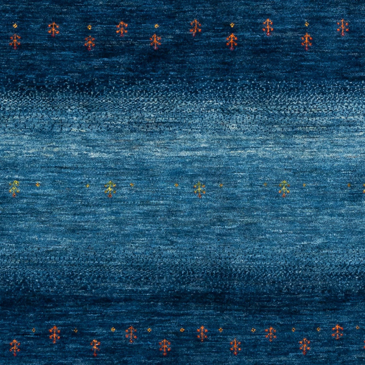 Alfombra Gabbeh - Loribaft Persa - 207 x 157 cm - azul