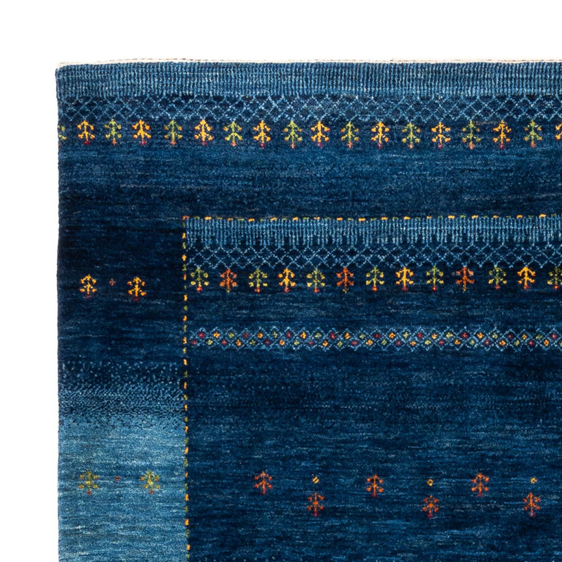 Alfombra Gabbeh - Loribaft Persa - 207 x 157 cm - azul