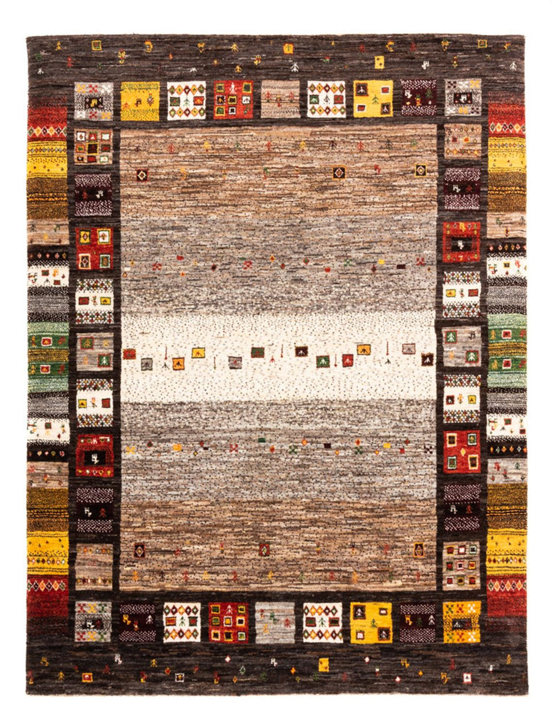 Alfombra Gabbeh - Loribaft Persa - Real - 204 x 153 cm - multicolor