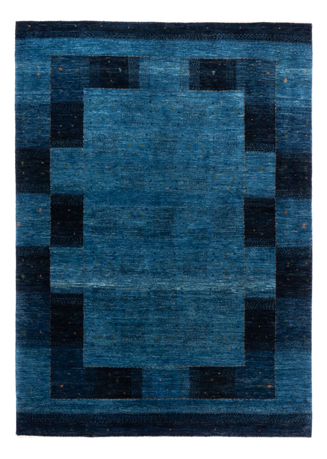 Alfombra Gabbeh - Loribaft Persa - 209 x 152 cm - azul
