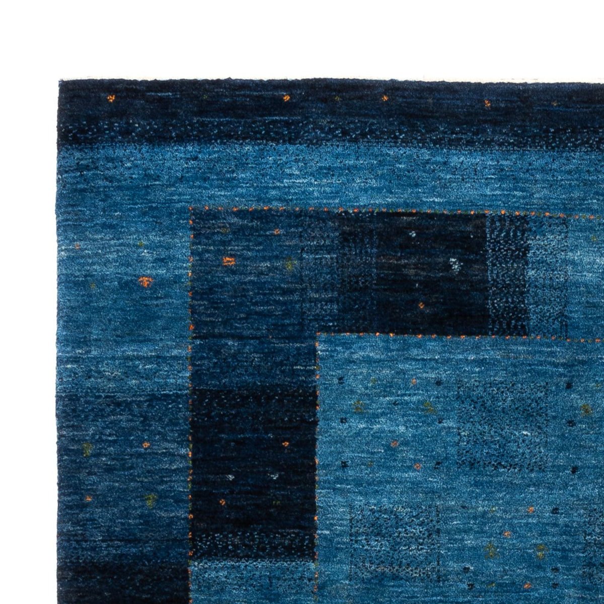 Alfombra Gabbeh - Loribaft Persa - 209 x 152 cm - azul