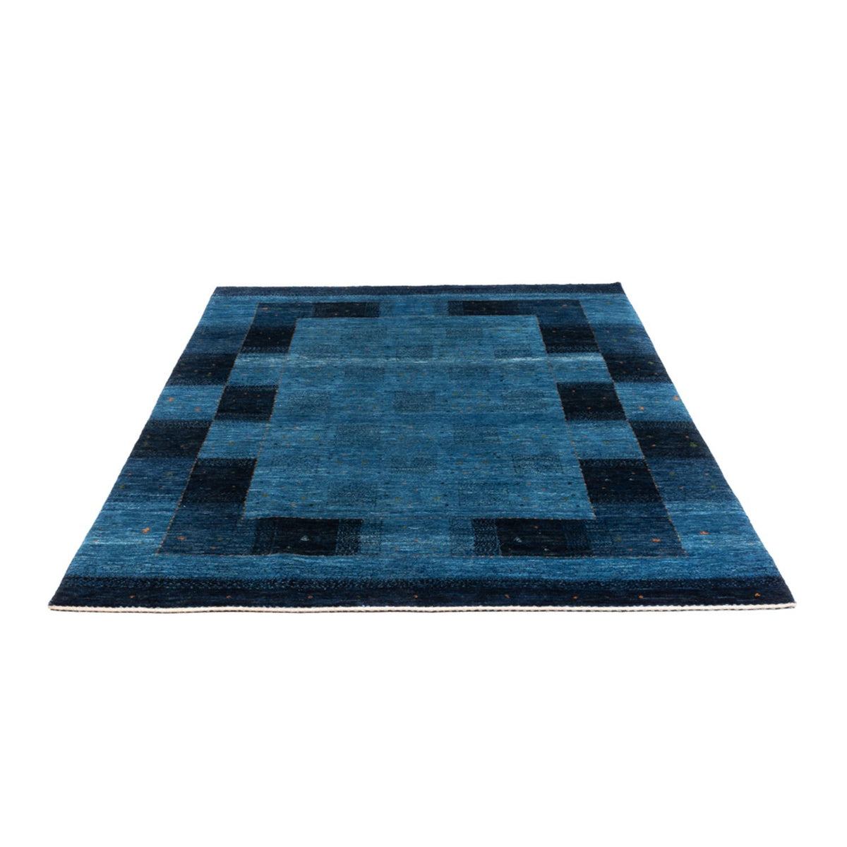 Alfombra Gabbeh - Loribaft Persa - 209 x 152 cm - azul