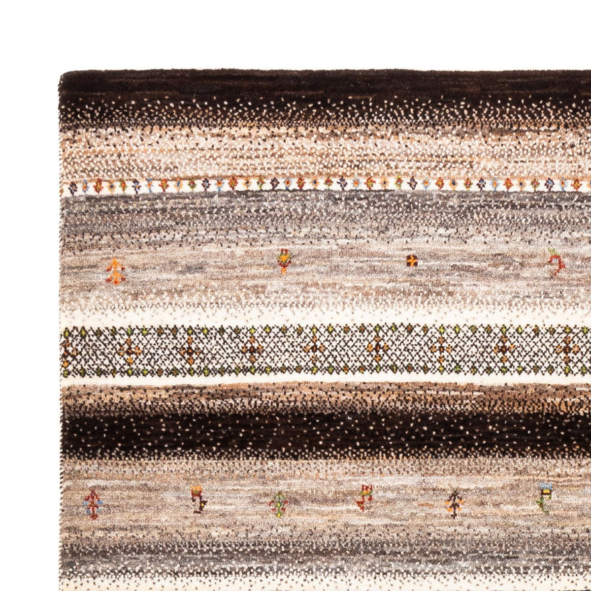 Alfombra Gabbeh - Loribaft Persa - Real - 206 x 155 cm - natural