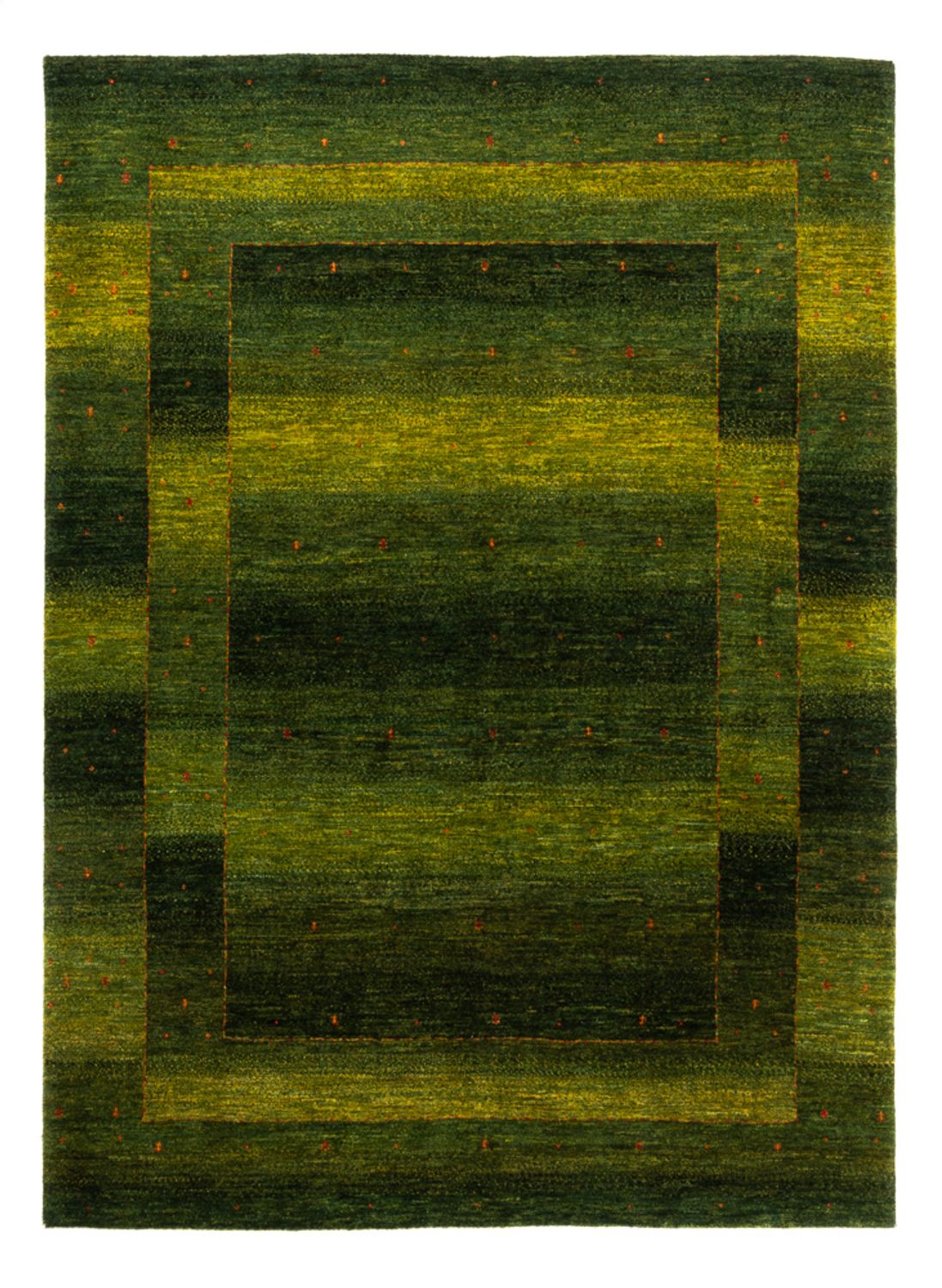 Alfombra Gabbeh - Loribaft Persa - 207 x 154 cm - verde