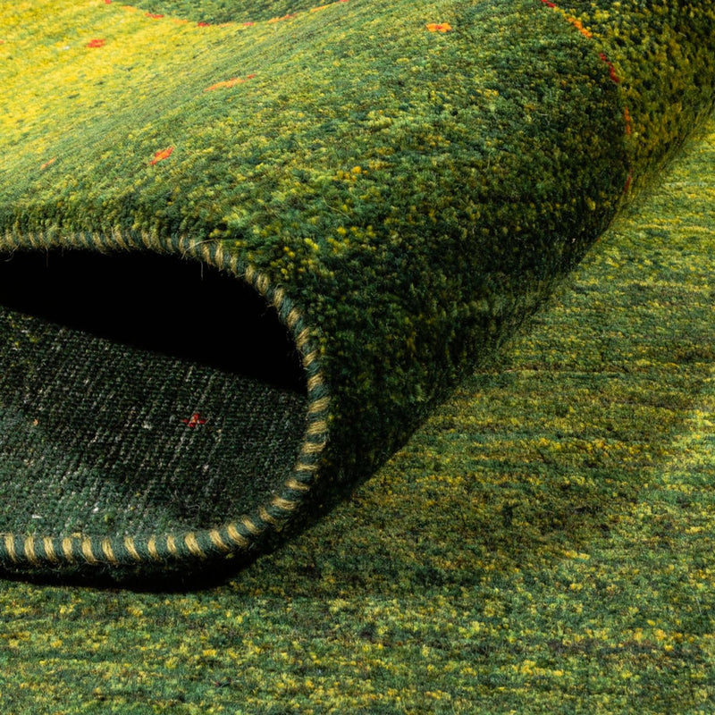 Alfombra Gabbeh - Loribaft Persa - 207 x 154 cm - verde