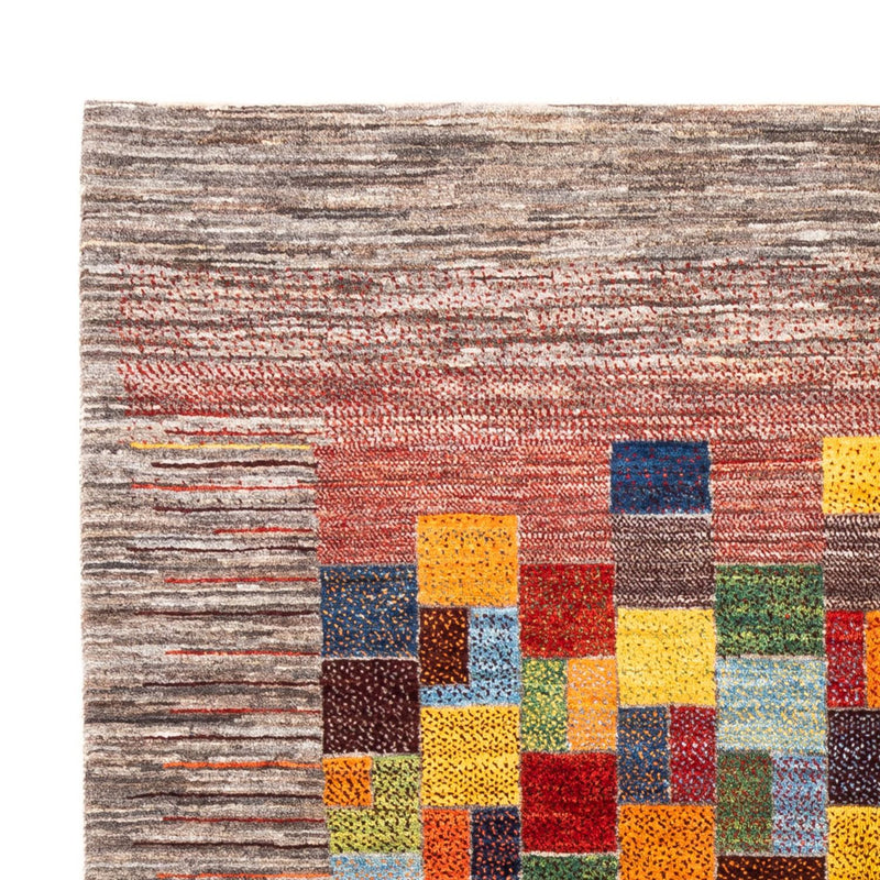 Alfombra Gabbeh - Loribaft Persa - 210 x 153 cm - gris