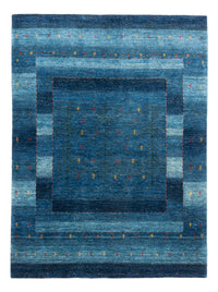Alfombra Gabbeh - Loribaft Persa - 209 x 154 cm - azul