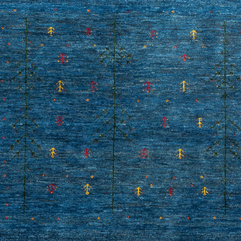 Alfombra Gabbeh - Loribaft Persa - 209 x 154 cm - azul
