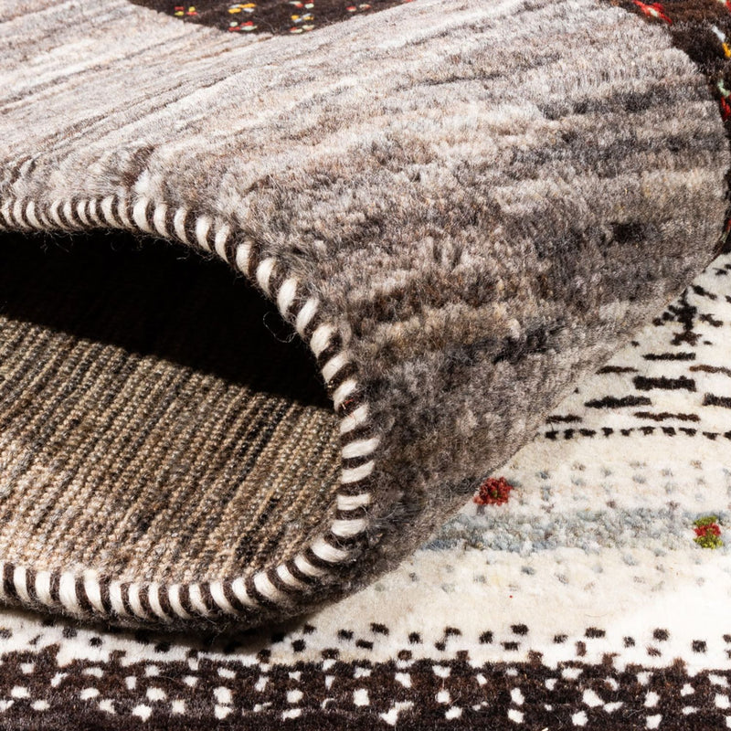 Alfombra Gabbeh - Loribaft Persa - Real - 208 x 152 cm - natural