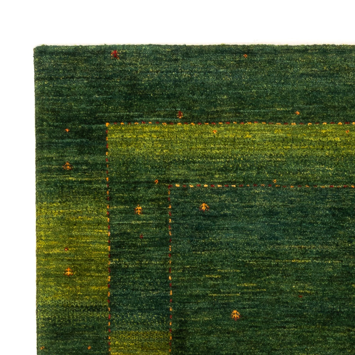 Alfombra Gabbeh - Loribaft Persa - 198 x 146 cm - verde