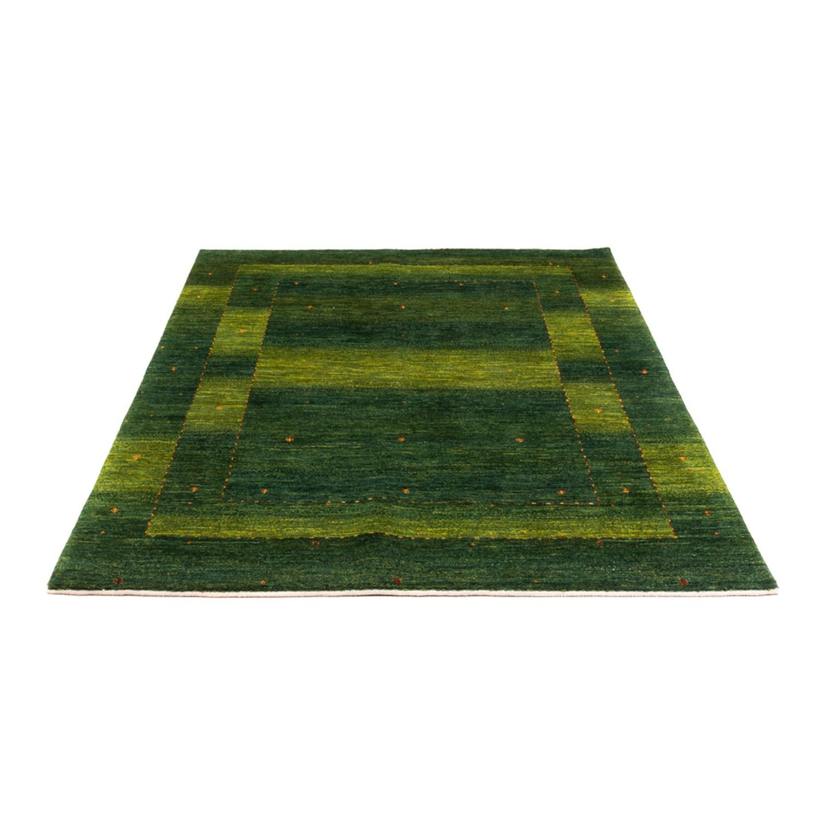 Alfombra Gabbeh - Loribaft Persa - 198 x 146 cm - verde