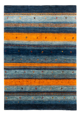 Alfombra Gabbeh - Loribaft Persa - Real - 209 x 144 cm - azul