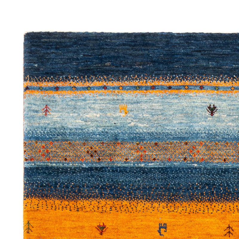 Alfombra Gabbeh - Loribaft Persa - Real - 209 x 144 cm - azul