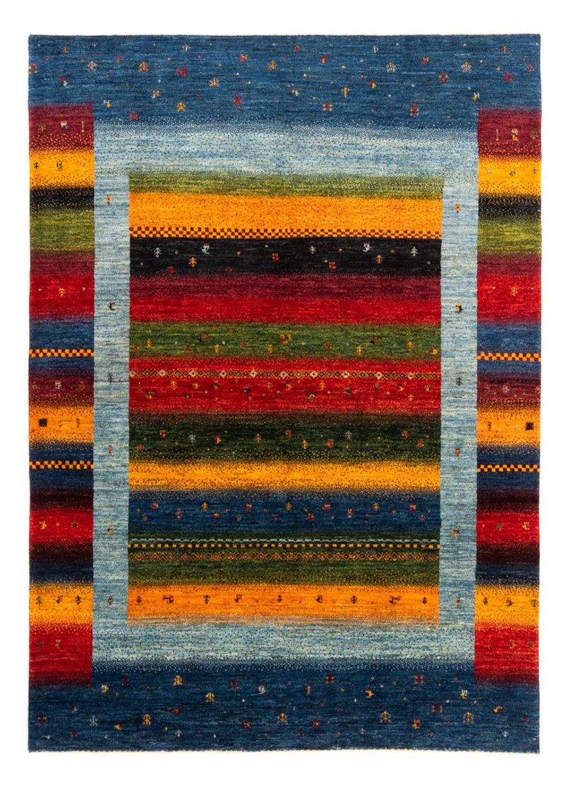 Alfombra Gabbeh - Loribaft Persa - Real - 210 x 148 cm - multicolor