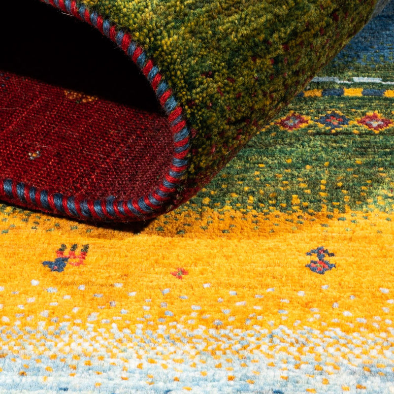 Alfombra Gabbeh - Loribaft Persa - Real - 210 x 148 cm - multicolor