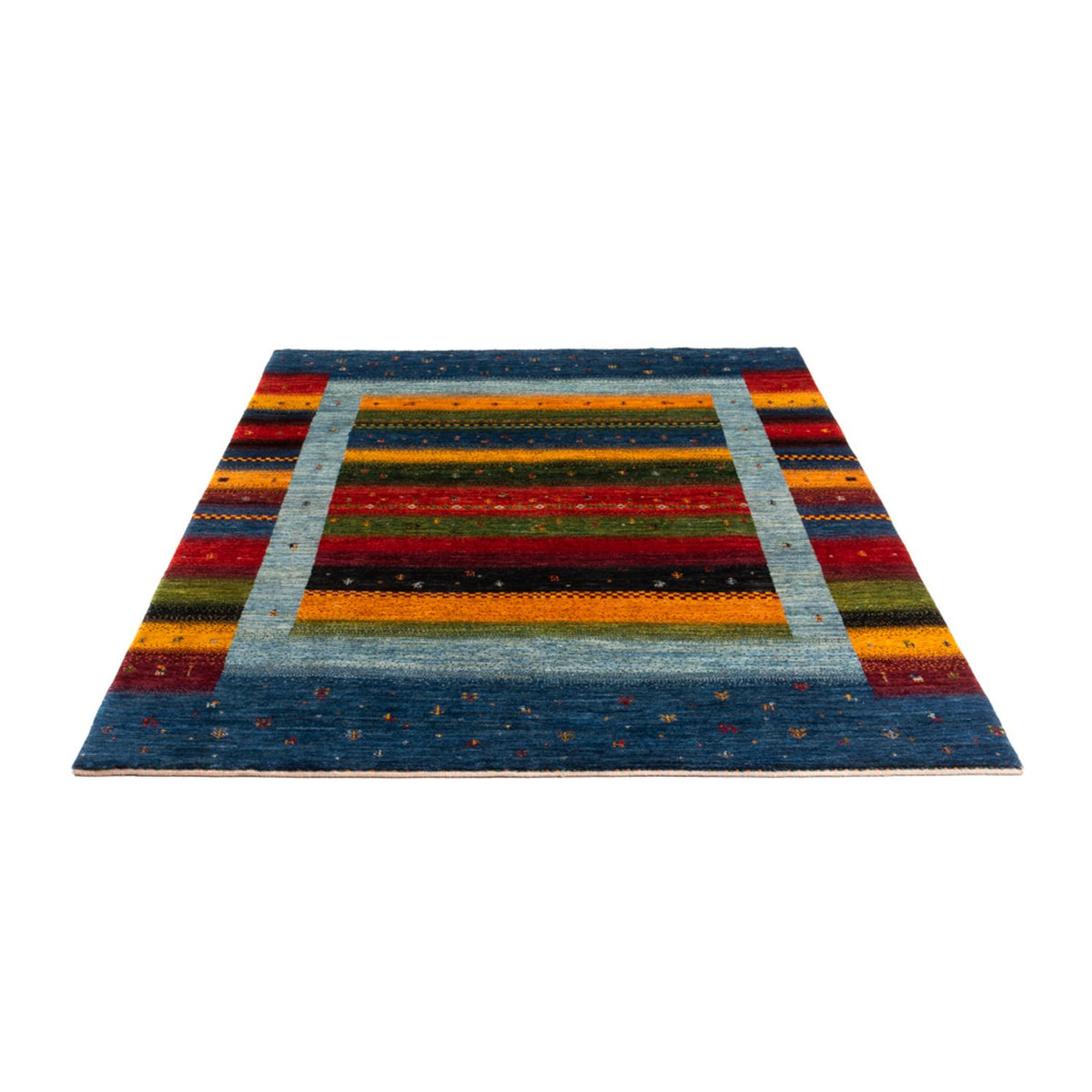 Alfombra Gabbeh - Loribaft Persa - Real - 210 x 148 cm - multicolor