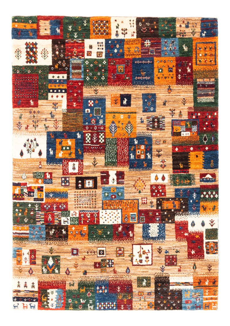 Alfombra Gabbeh - Loribaft Persa - Real - 140 x 100 cm - multicolor