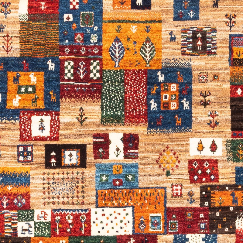 Alfombra Gabbeh - Loribaft Persa - Real - 140 x 100 cm - multicolor