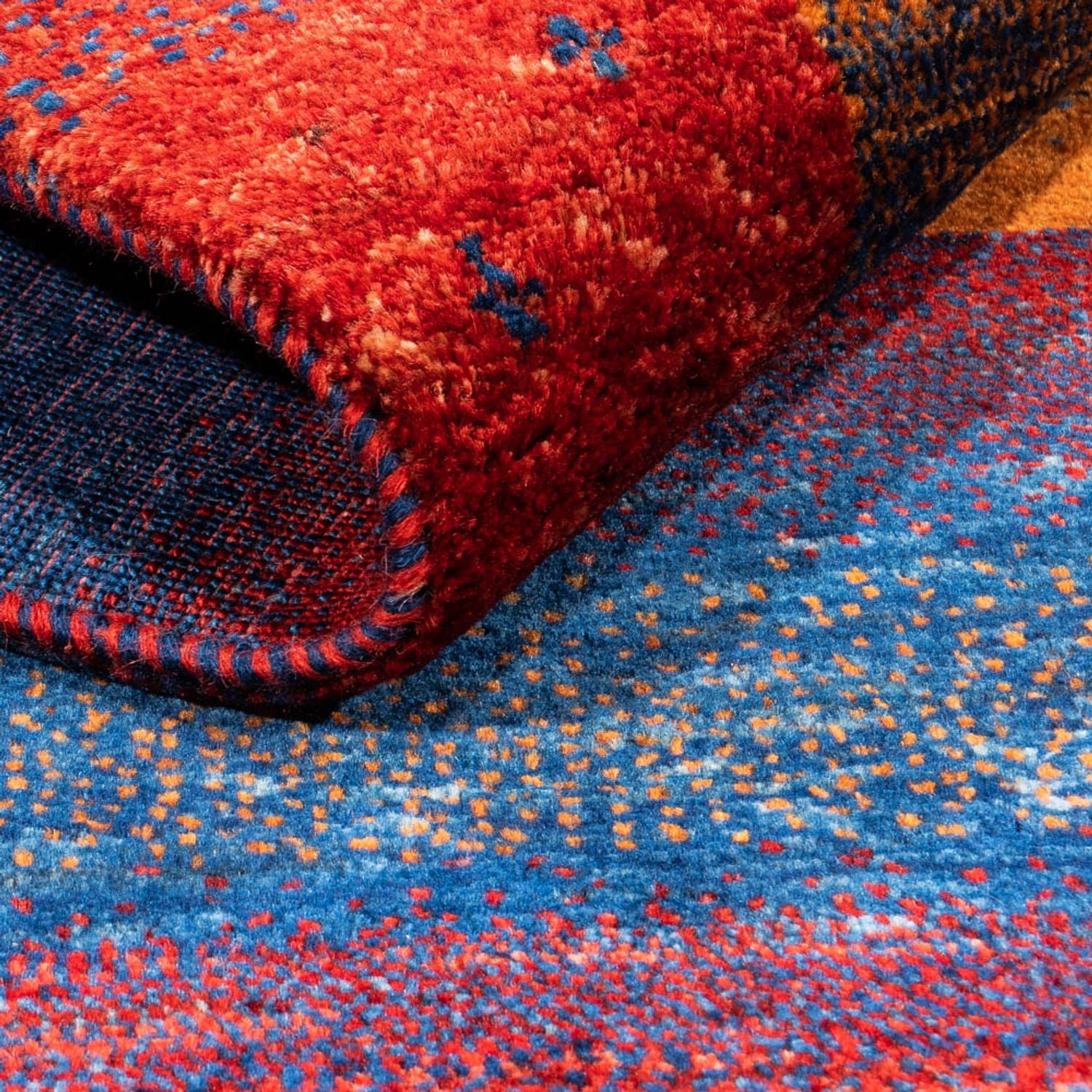Alfombra Gabbeh - Loribaft Persa - 123 x 81 cm - multicolor