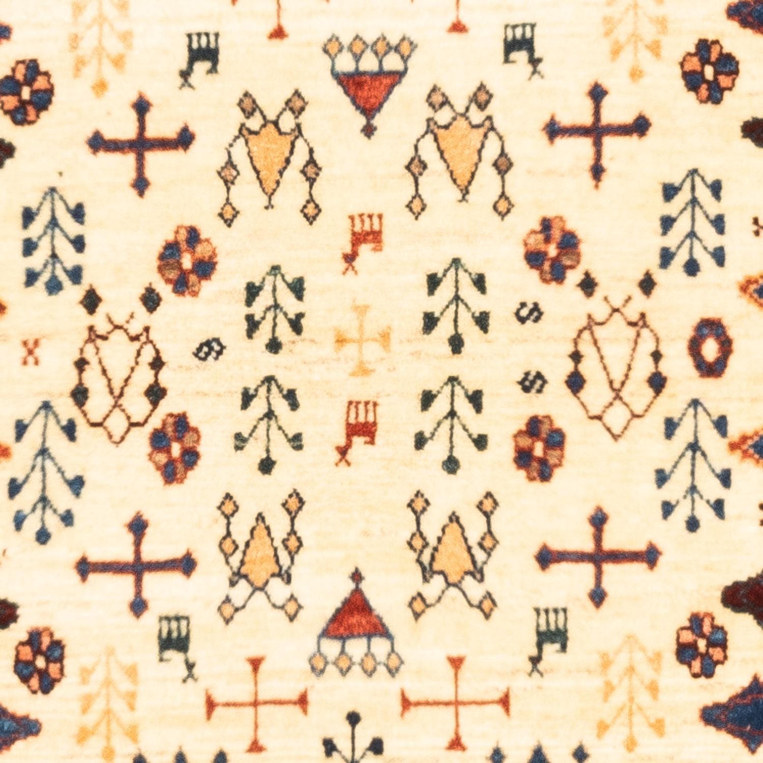 Alfombra Gabbeh - Persa - 132 x 92 cm - beige
