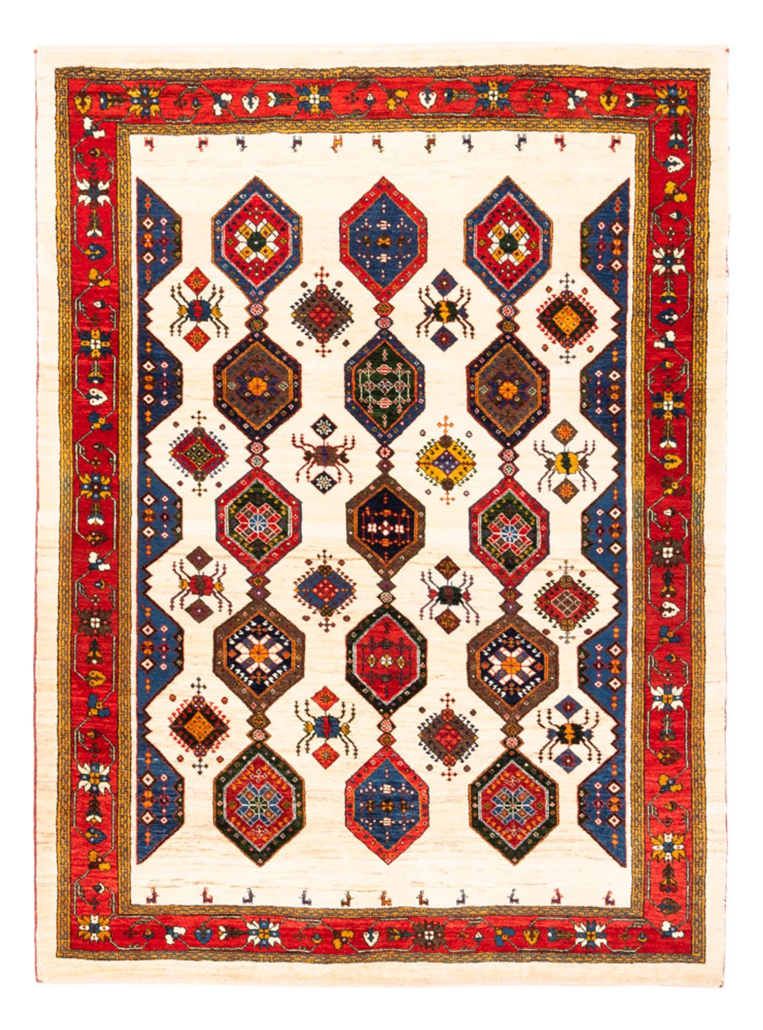 Alfombra Gabbeh - Persa - 205 x 153 cm - multicolor
