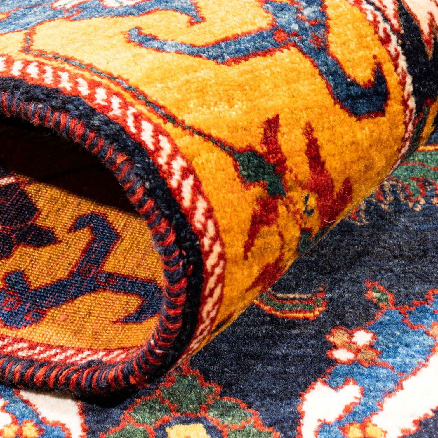 Alfombra Gabbeh - Persa - 173 x 113 cm - azul oscuro