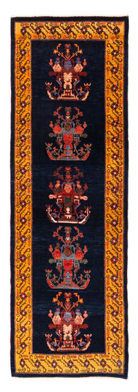 Alfombra de pasillo Alfombra Gabbeh - Persa - 253 x 84 cm - azul oscuro