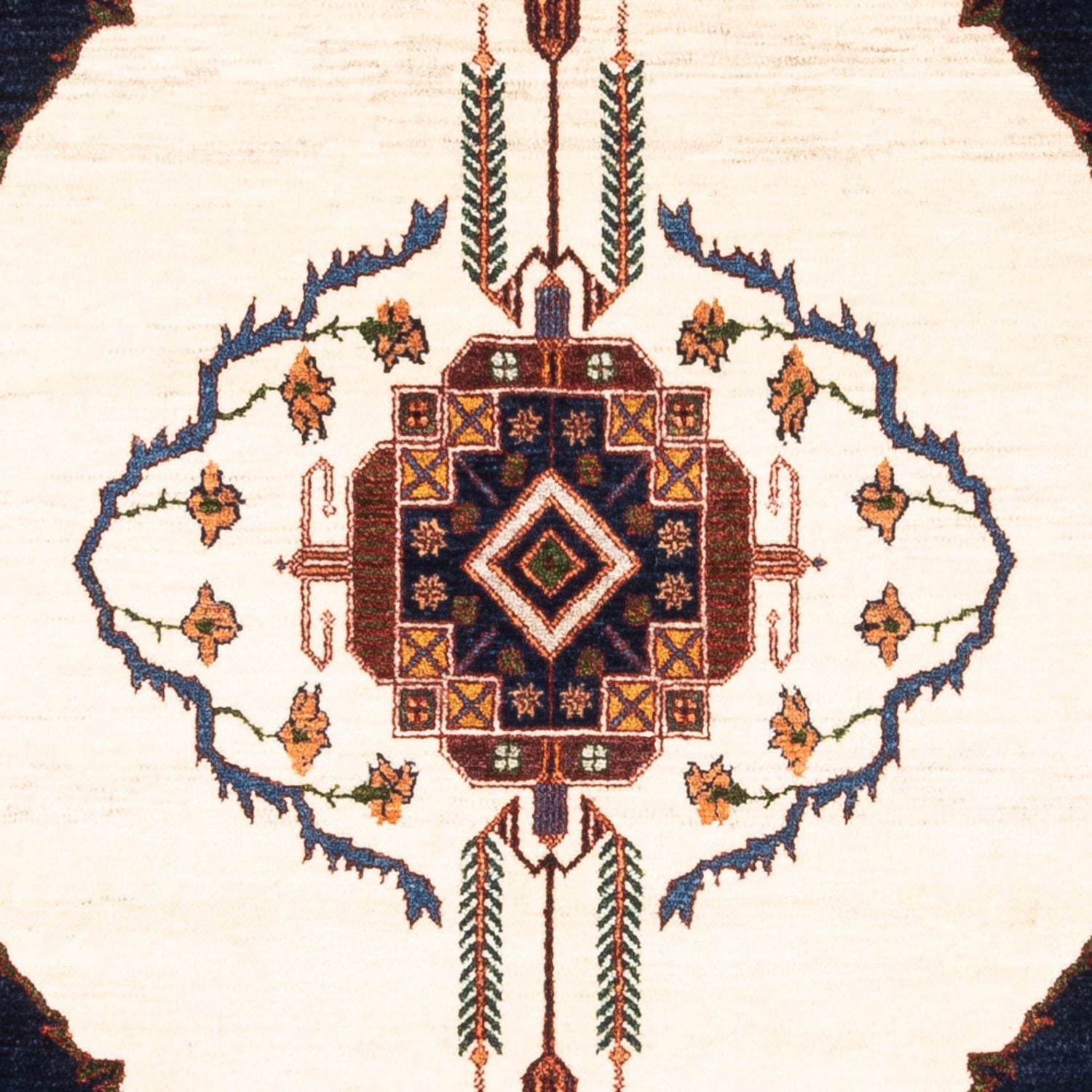 Alfombra Gabbeh - Persa - 162 x 115 cm - crema